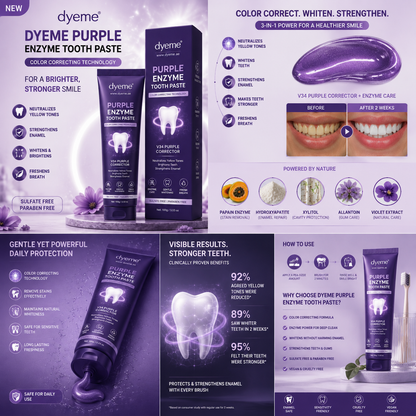 dyeme® Purple Color Correcting Toothpaste