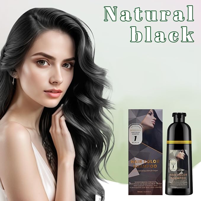 Hair Dye Shampoo, 3 in 1 Gray Hair Coverage