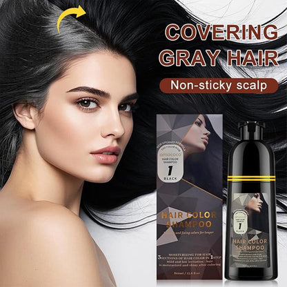 Hair Dye Shampoo, 3 in 1 Gray Hair Coverage