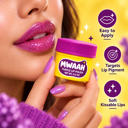 Mwaah Purple Lip Polish