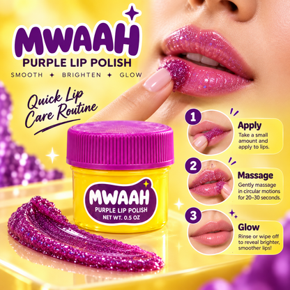 Mwaah Purple Lip Polish