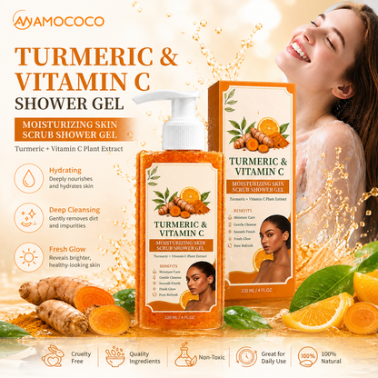 Turmeric Vitamin C Scrub Shower Gel