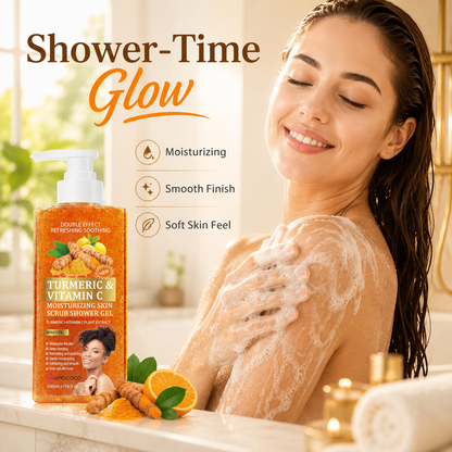 Turmeric Vitamin C Scrub Shower Gel