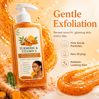 Turmeric Vitamin C Scrub Shower Gel