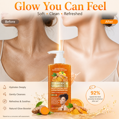 Turmeric Vitamin C Scrub Shower Gel