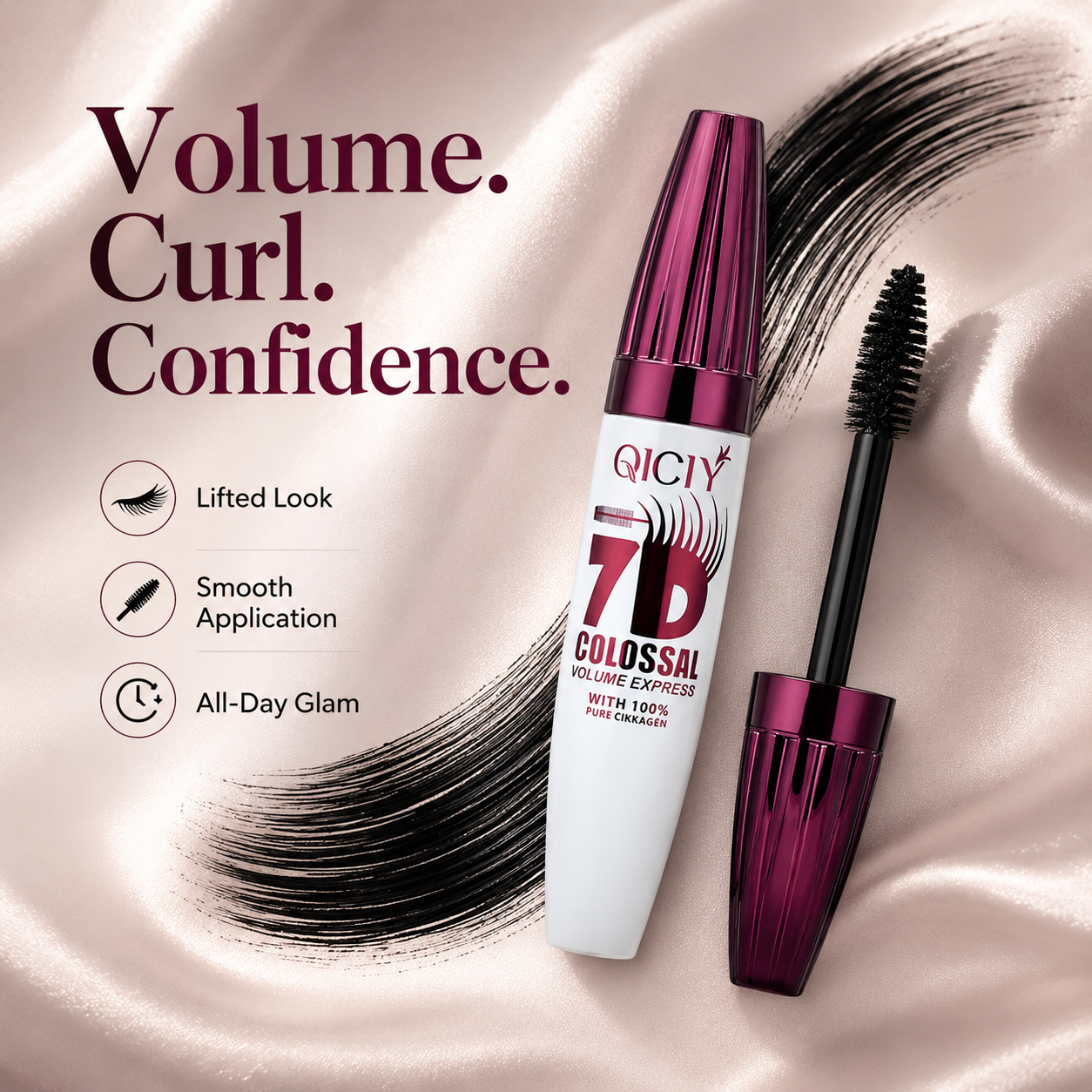Professional Long-Lasting Curling Mascara