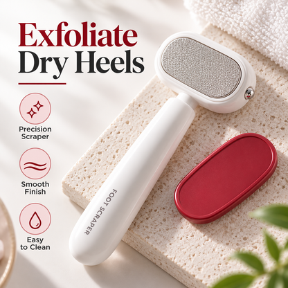 Dual-Sided Stainless Steel Foot Callus Remover & Pedicure Scraper