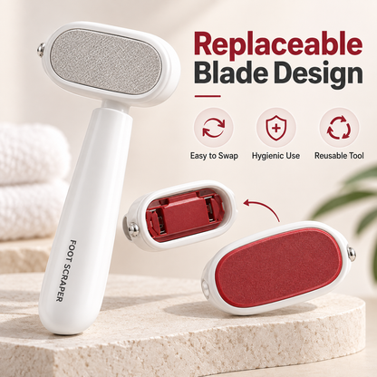 Dual-Sided Stainless Steel Foot Callus Remover & Pedicure Scraper