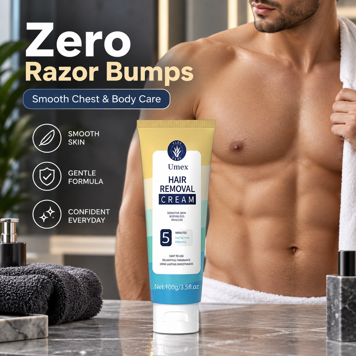 Umex Hair Removal Cream for Men and Women