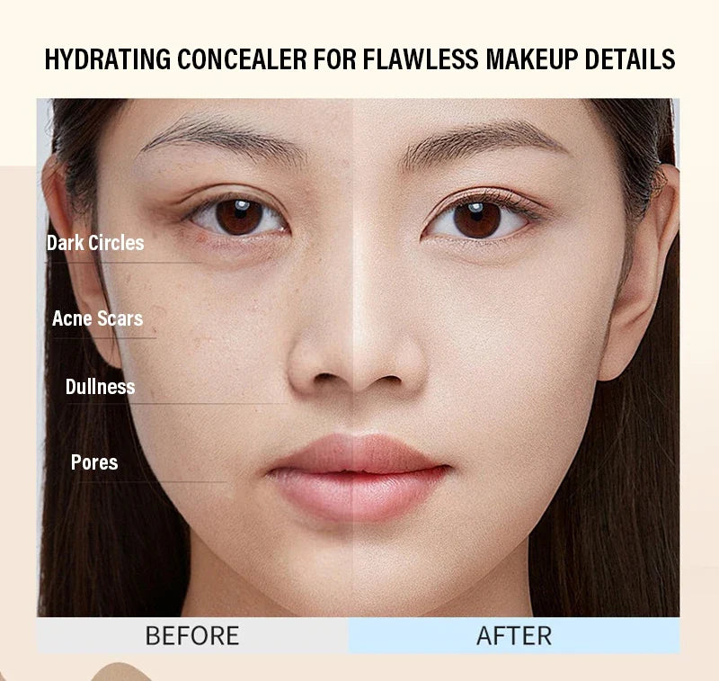 Moisturizing  Face Brightening Concealer Covering Acne Scar and Dark Circles