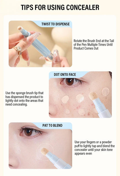 Moisturizing  Face Brightening Concealer Covering Acne Scar and Dark Circles