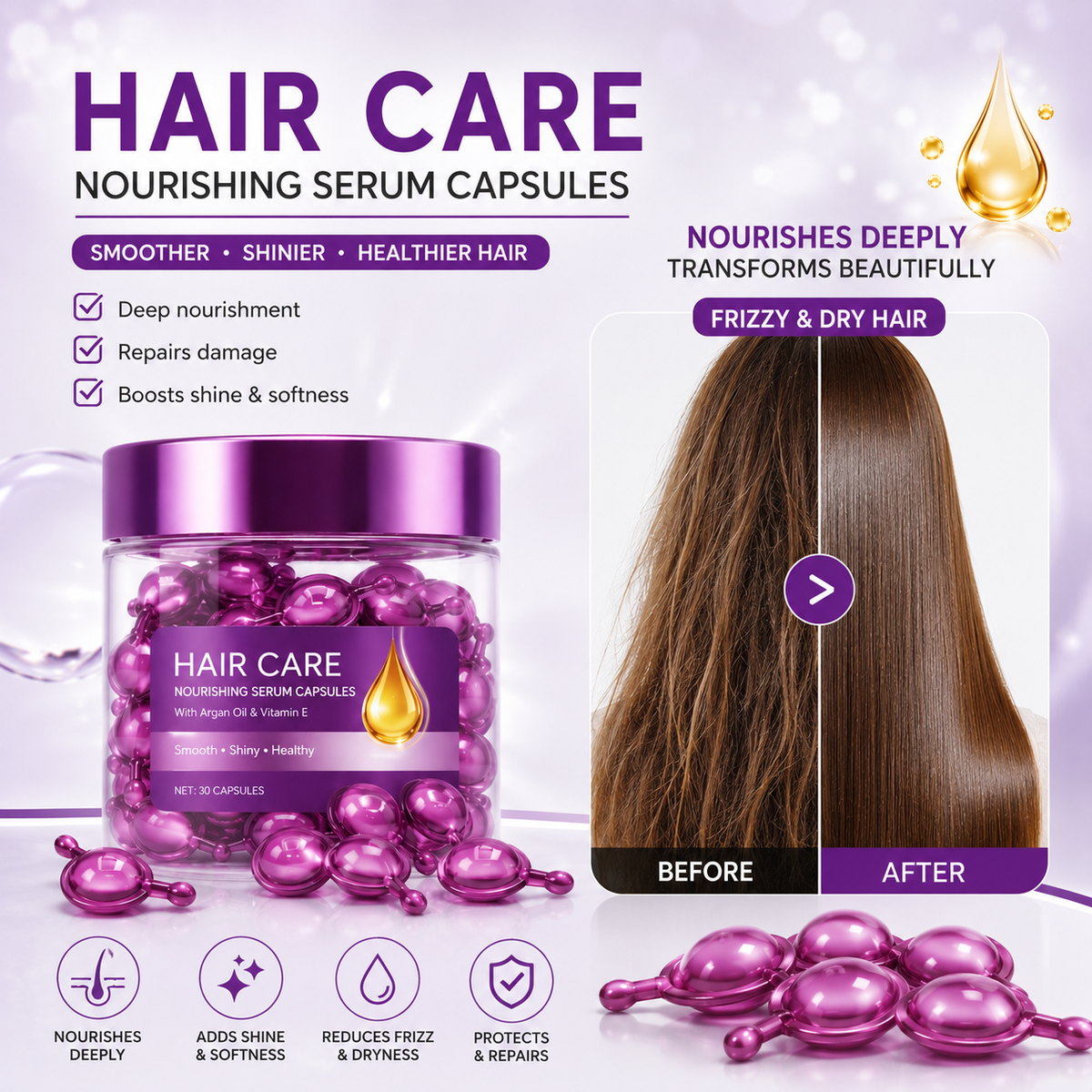 SilkAura™ Hair Repair Capsules