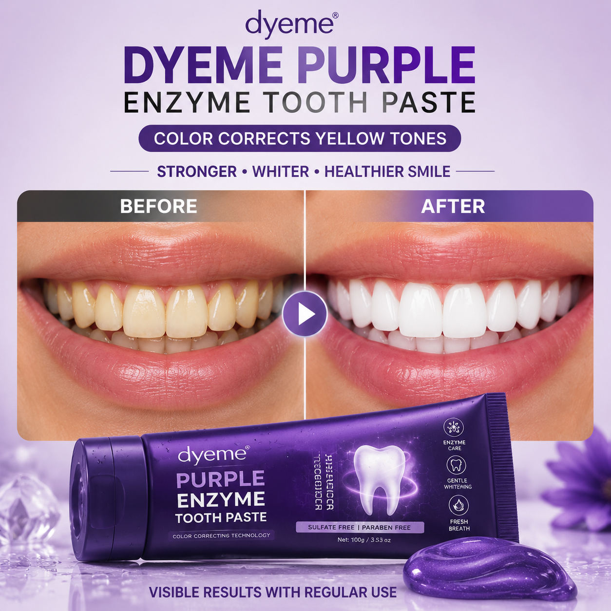 dyeme® Purple Color Correcting Toothpaste
