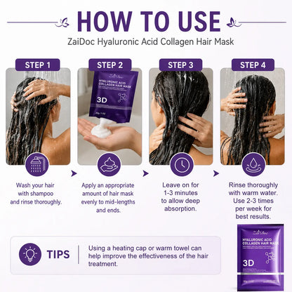 ZaiDoc Hyaluronic Acid Collagen Hair Mask
