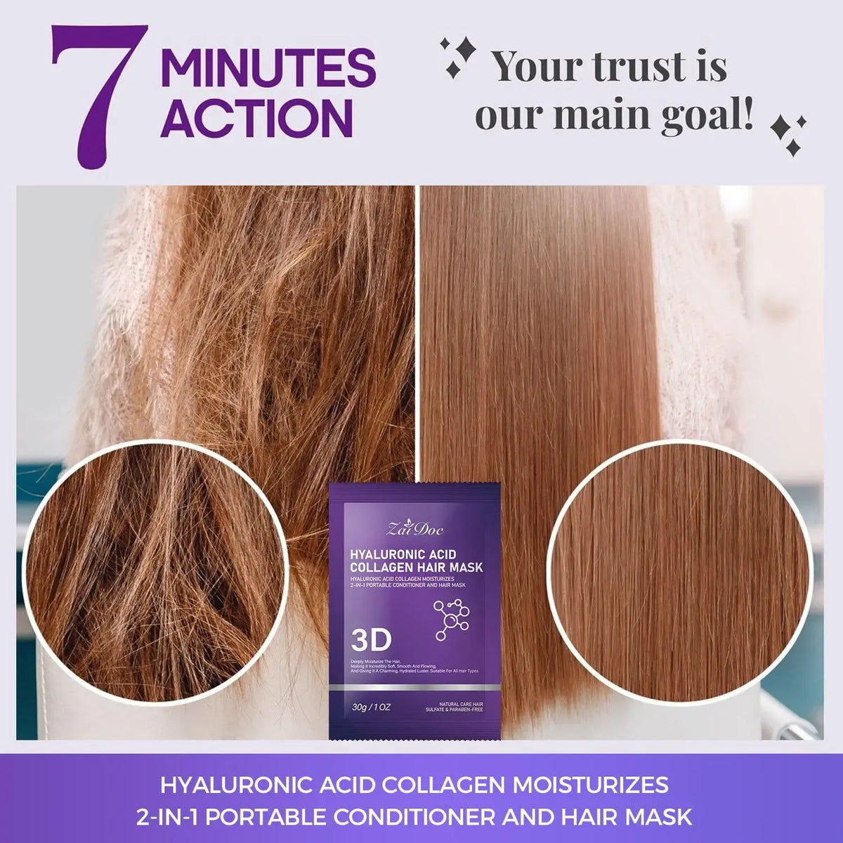 ZaiDoc Hyaluronic Acid Collagen Hair Mask