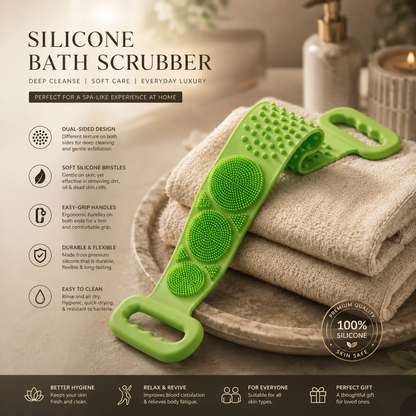 Silicone Soft Rubber Shower Scrubber