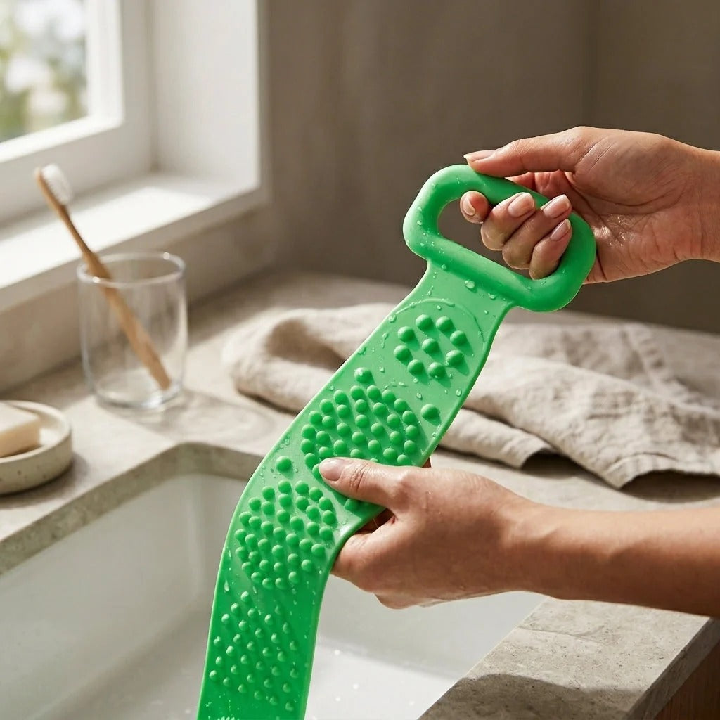 Silicone Soft Rubber Shower Scrubber