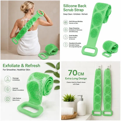 Silicone Soft Rubber Shower Scrubber