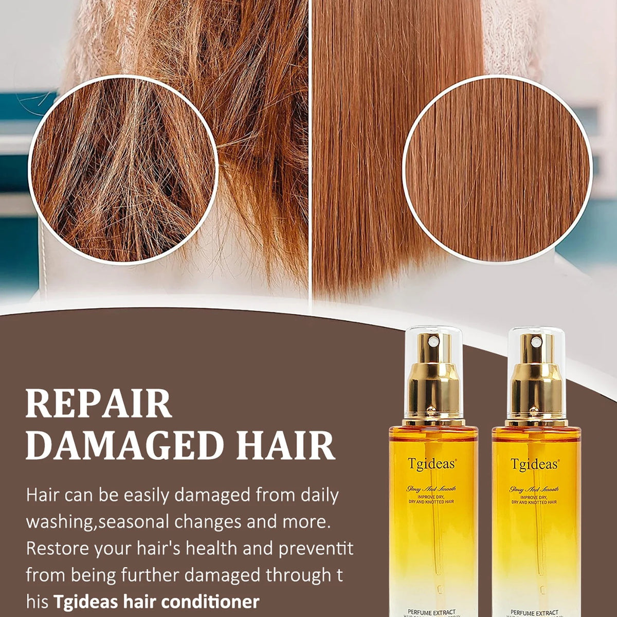 Tgideas Hair Straightening Spray
