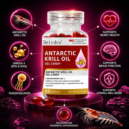 Krill Oil Capsules with Omega 3 and Astaxanthin