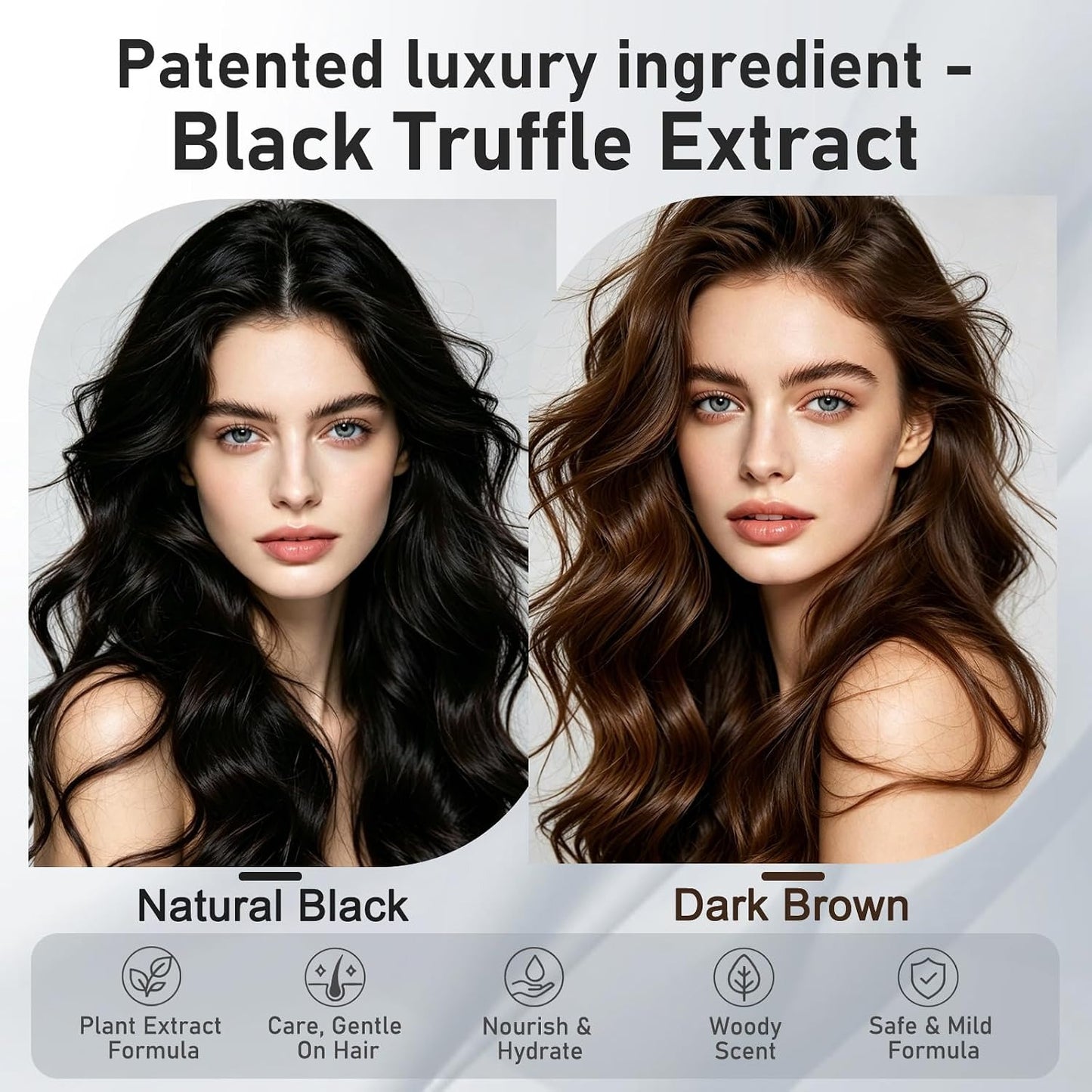 NNQ Hair Dye Cream Comb, Ammonia Free No Mix, for Men and Women